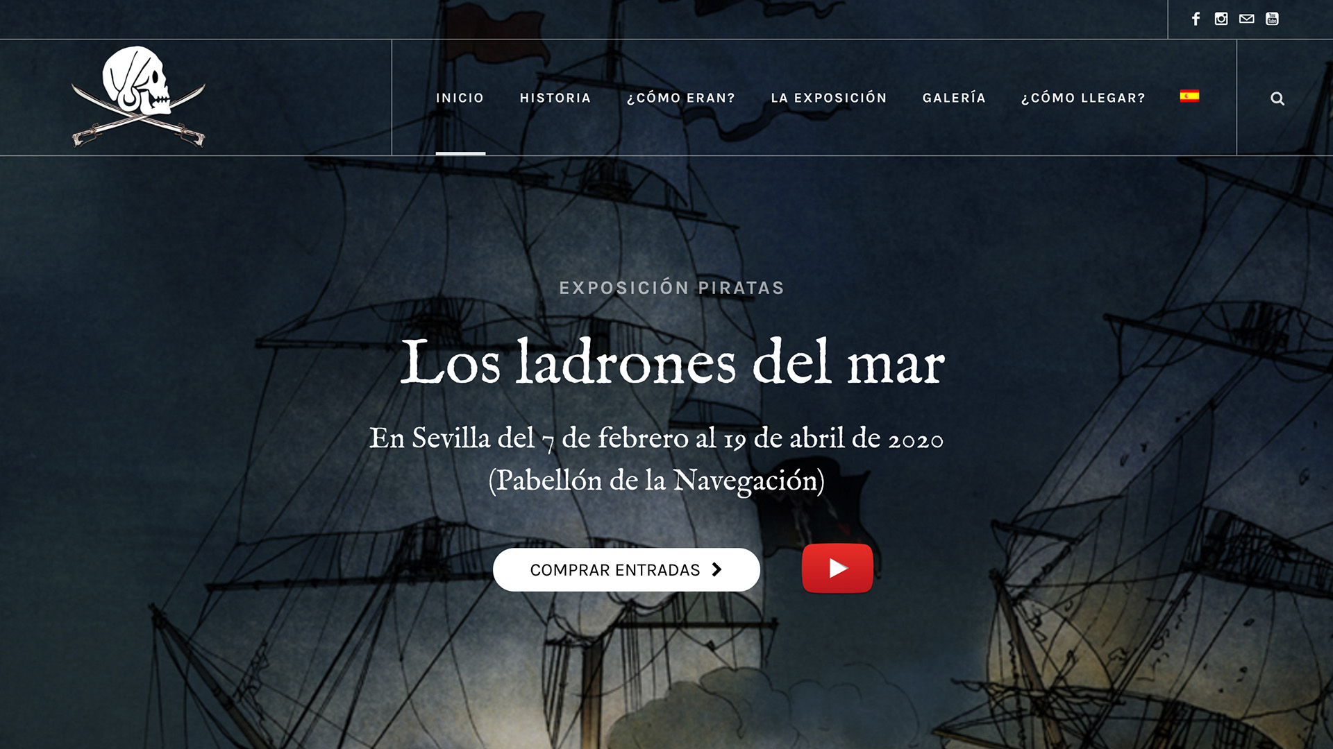 Web Piratas la exposición